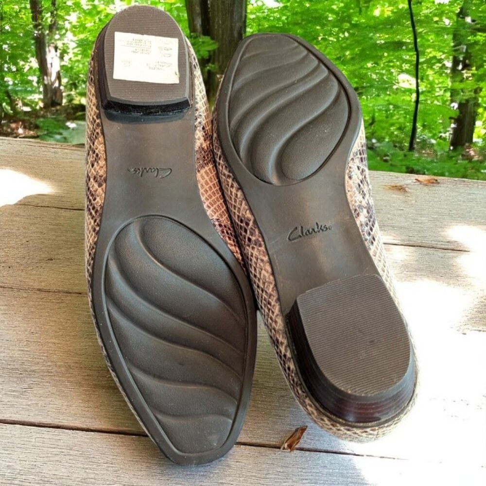 Clarks Artisan Timeless Natural Python Loafers - … - image 3